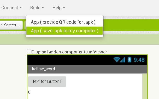 в Mit App Inventor 2